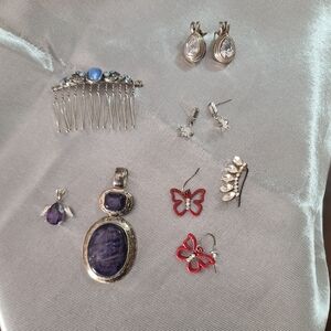 Silver and Purple Jewelry Bundle